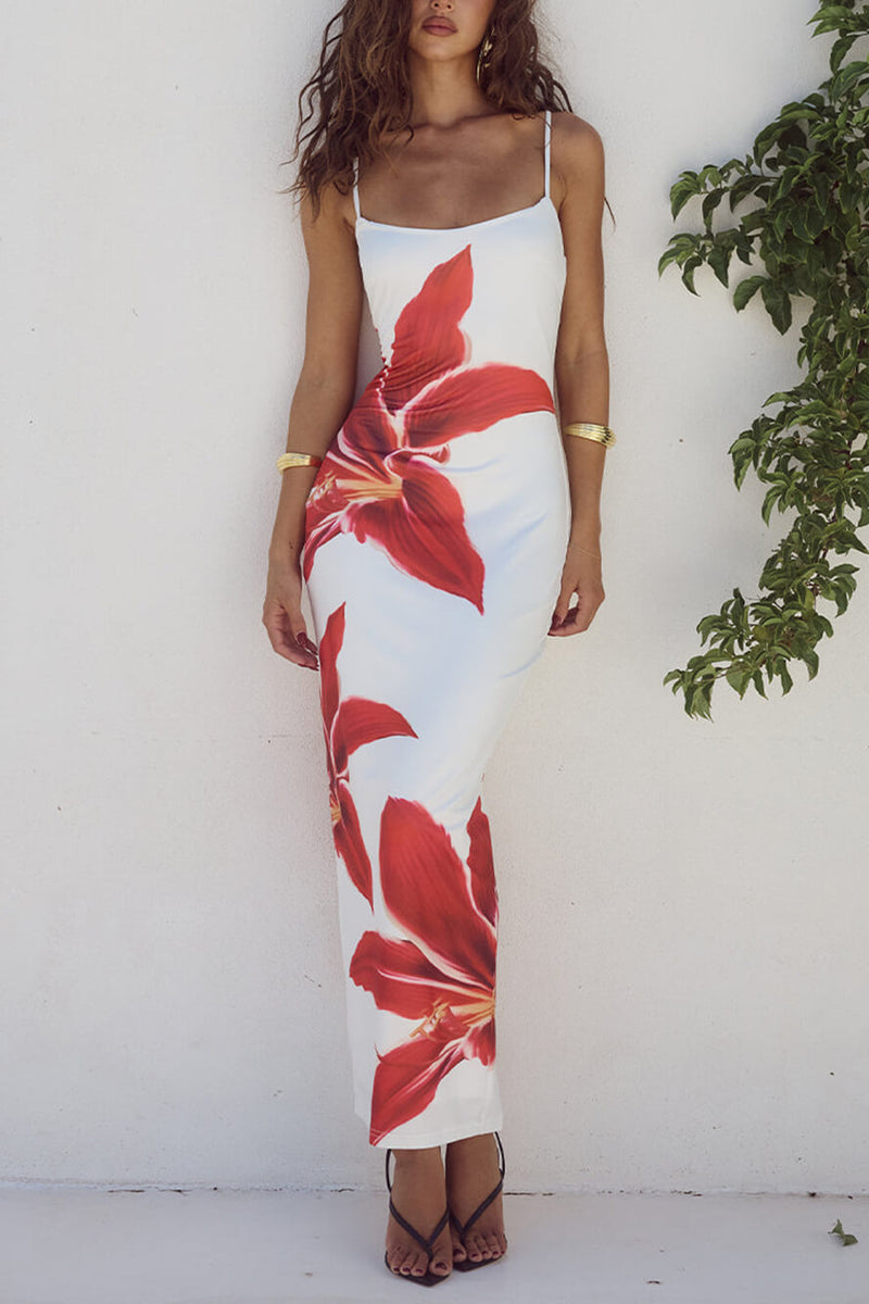 Lily-Blossom Maxi Dress - VibeSoothe