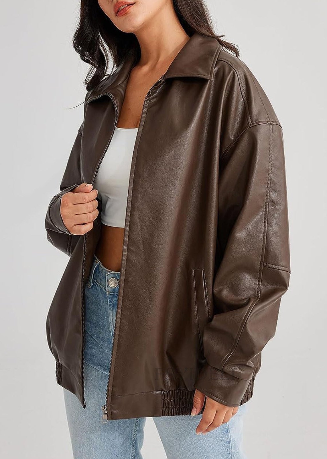 Women's Leather Jacket – Locomotive-Inspired Style