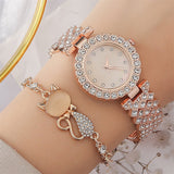 Round Diamond Bracelet Watch - VibeSoothe