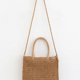 Boho-Quilt Woven Tote - VibeSoothe