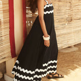 Coastal-Waves Maxi Dress - VibeSoothe