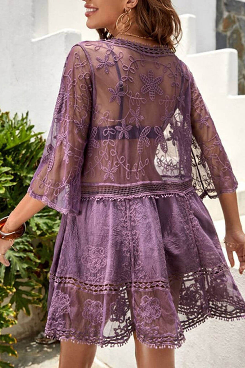 Amethyst - Beach Breeze Cover-Up - VibeSoothe