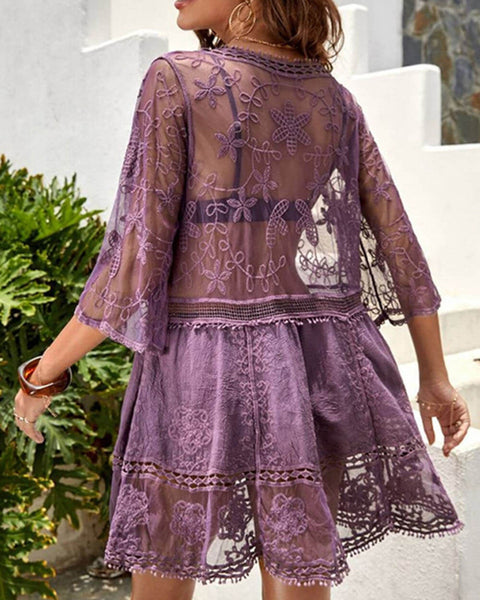 Amethyst - Beach Breeze Cover-Up - VibeSoothe