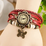 Cowhide winding bracelet watch - VibeSoothe