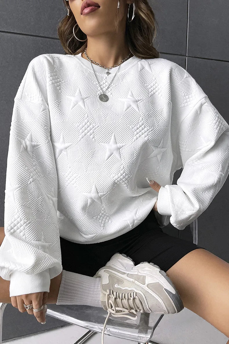 Starburst - Embossed Pullover Sweater