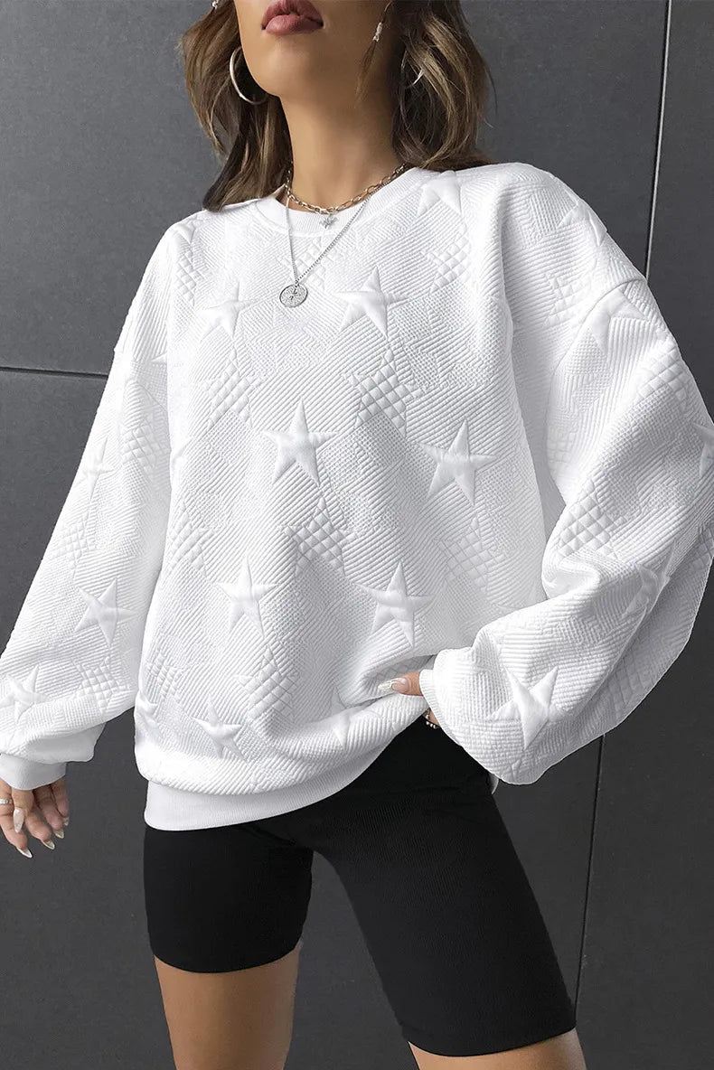 Starburst - Embossed Pullover Sweater