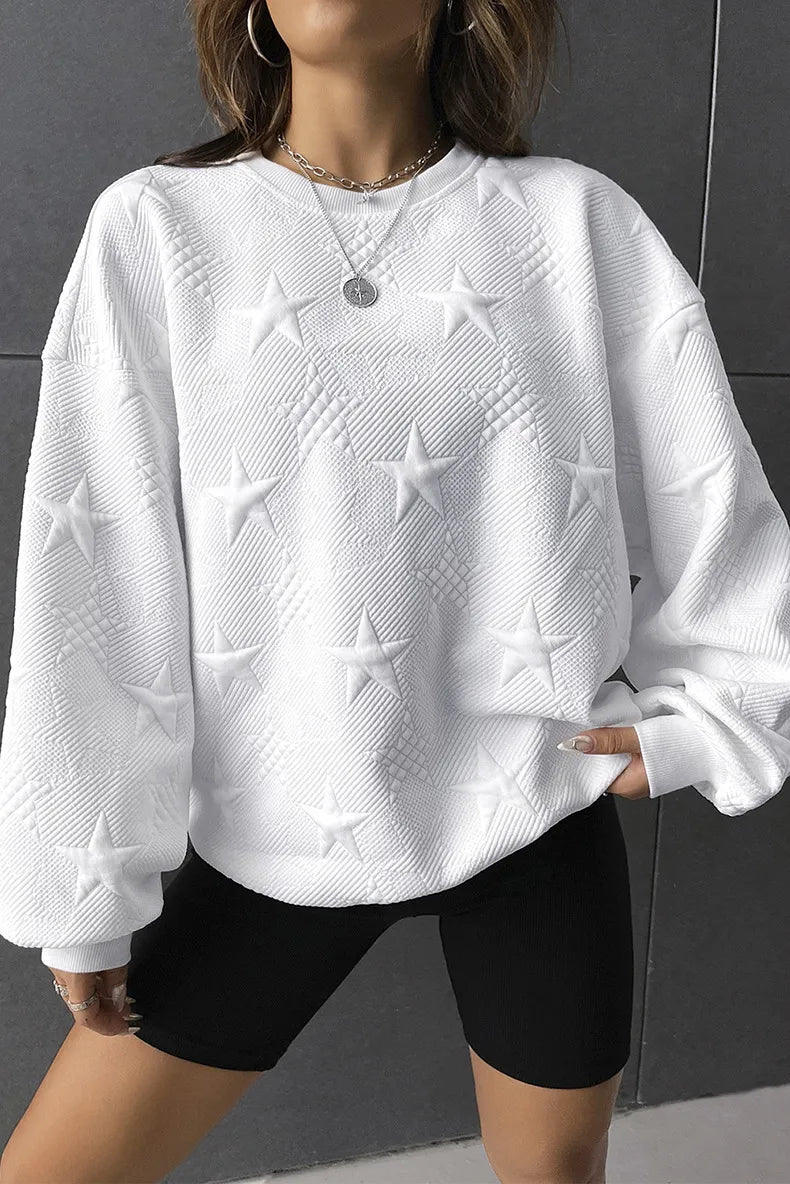 Starburst - Embossed Pullover Sweater