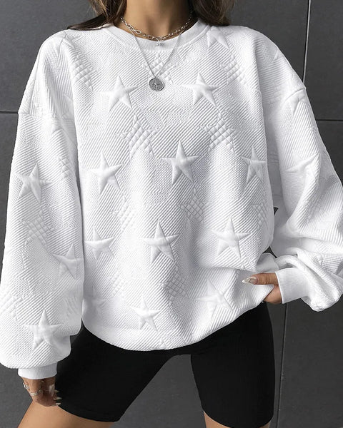 Starburst - Embossed Pullover Sweater