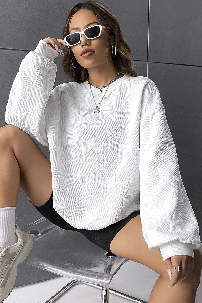 Starburst - Embossed Pullover Sweater