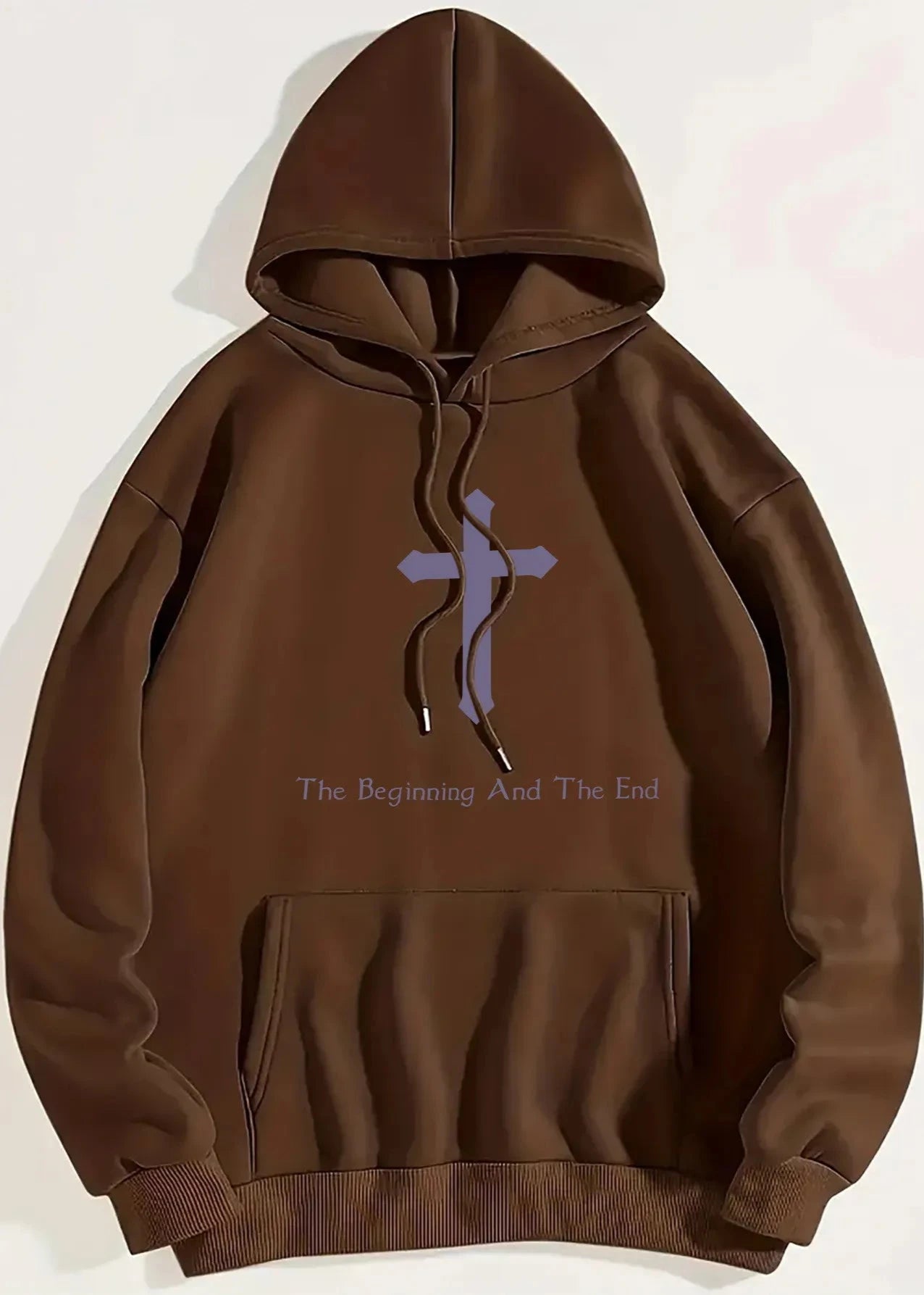 Faith-Inspired Women's Hooded Sweatshirt - "The Beginning and The End"