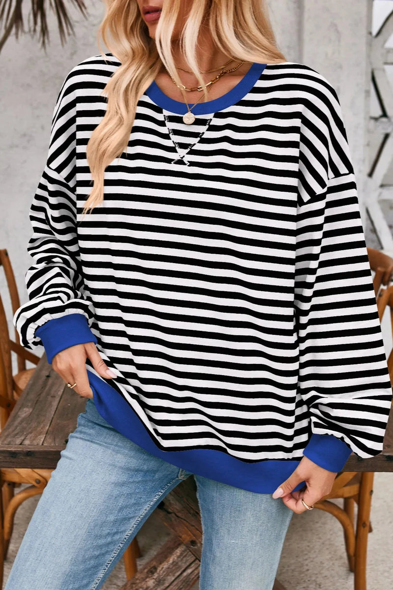 Elara - Viral Everyday Striped Pullover Sweater