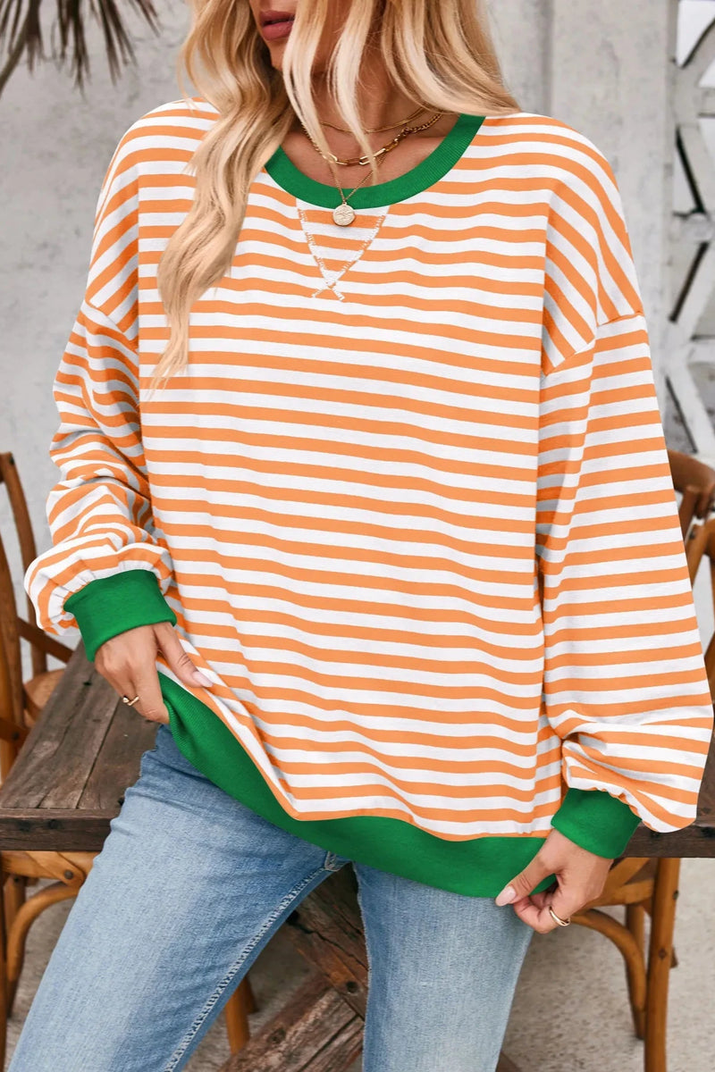 Elara - Viral Everyday Striped Pullover Sweater