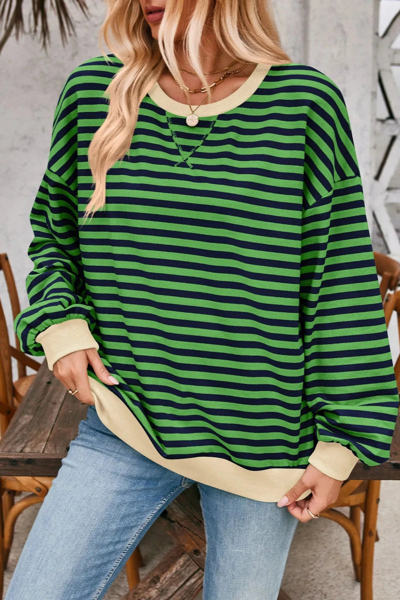 Elara - Viral Everyday Striped Pullover Sweater