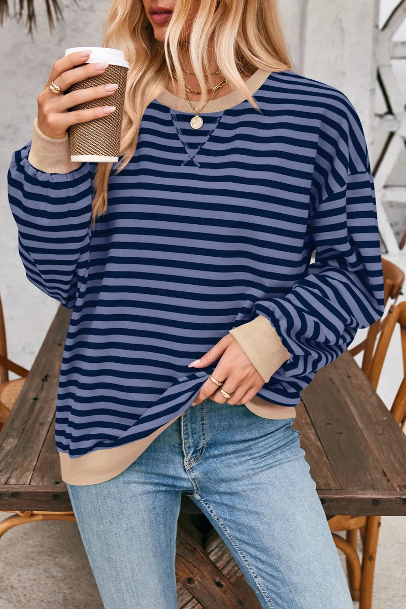 Elara - Viral Everyday Striped Pullover Sweater