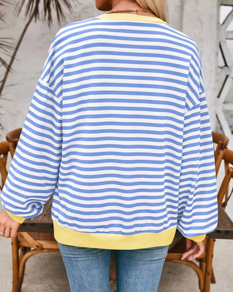 Elara - Viral Everyday Striped Pullover Sweater