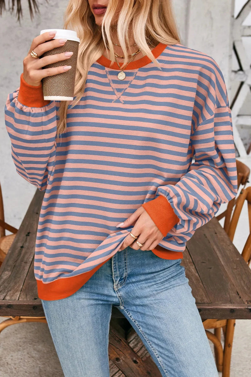 Elara - Viral Everyday Striped Pullover Sweater