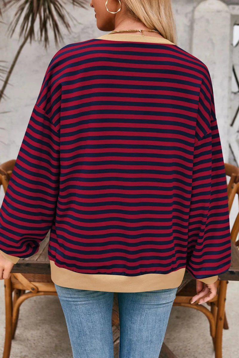 Elara - Viral Everyday Striped Pullover Sweater