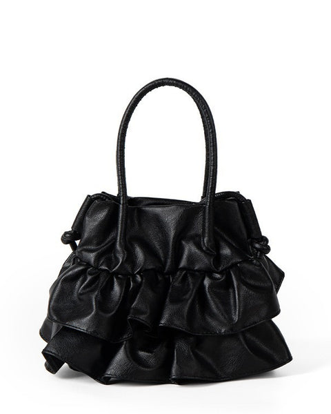 Pleated-Ruffled-Messenger-Bag