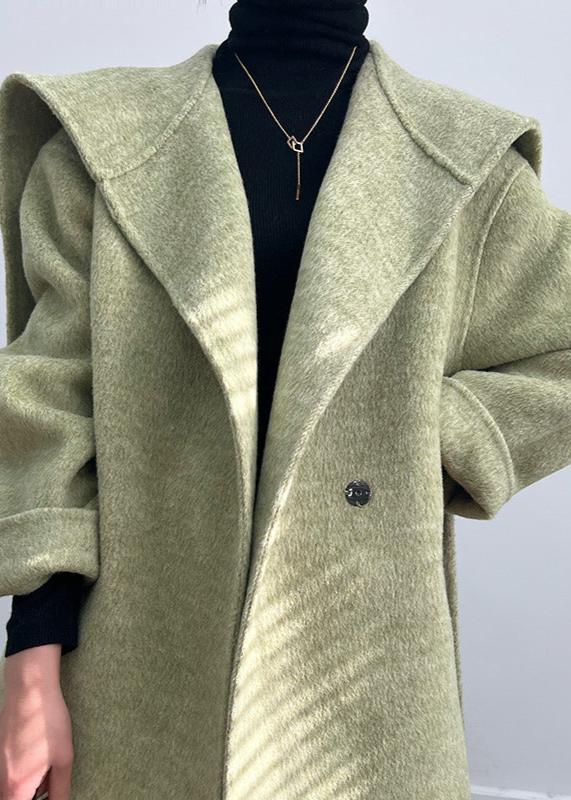 Alpaca Wool Blend Belted Coat