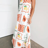 Amara - Printed Maxi Dress - VibeSoothe