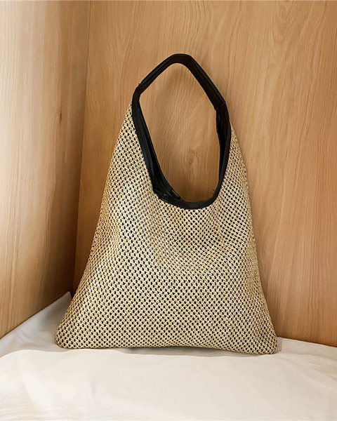 Woven-Straw Beach-Bag