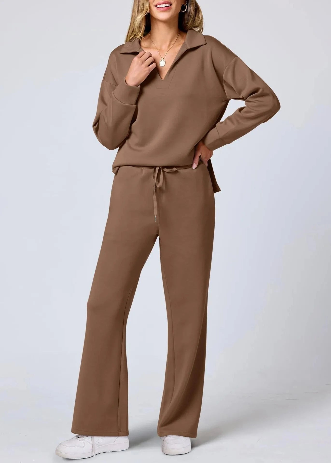 Soft V-Neck Lounge Set