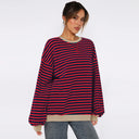  Red Dark Blue Stripes