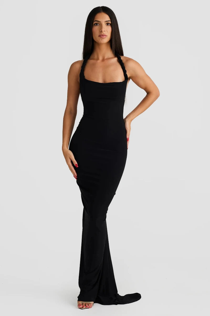 Luna Allure - Convertible Stretch Gown - VibeSoothe