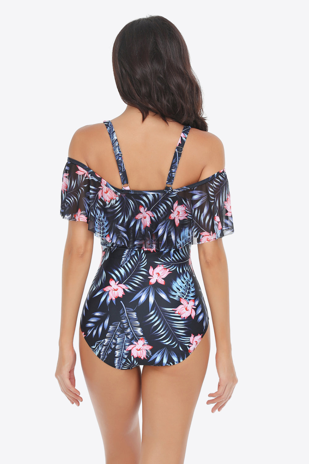 Zelda Botanical Print One-Piece Swimsuit - VibeSoothe