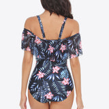 Zelda Botanical Print One-Piece Swimsuit - VibeSoothe