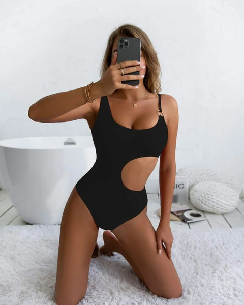 Aria Shoulder Strap One-piece Swimsuit - VibeSoothe