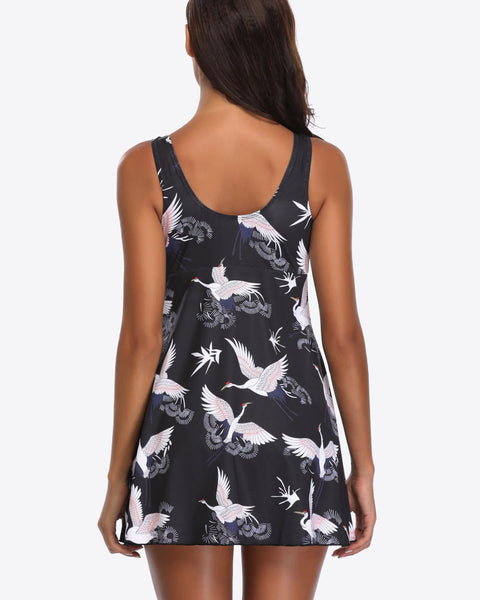 Giselle Animal Print Swim Dress - VibeSoothe