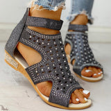 Rhinestones Summer Sandals - VibeSoothe