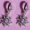  Silver-Sun Earrings