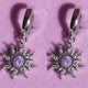  Silver-Sun Earrings