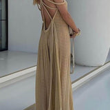 Capri Sunset - Braided Maxi Dress - VibeSoothe