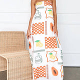 Amara - Printed Maxi Dress - VibeSoothe