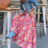 Boho Blossom - Floral Print Tassel Maxi Skirt - VibeSoothe