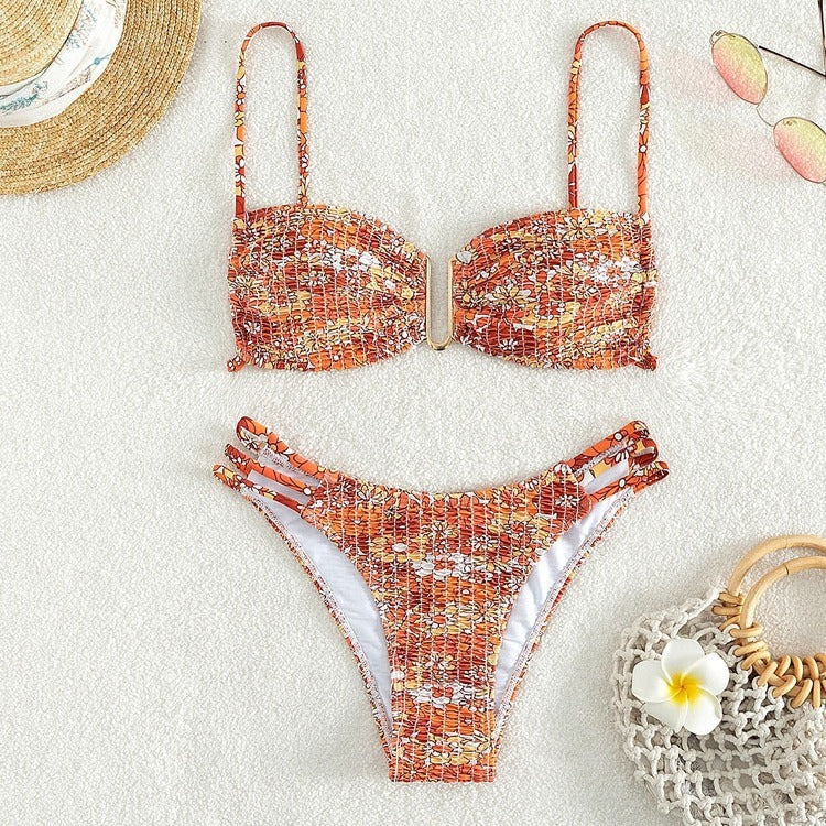 Jasmine Floral Bikini Set - VibeSoothe