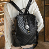 Fashion Checkerboard Backpack - VibeSoothe