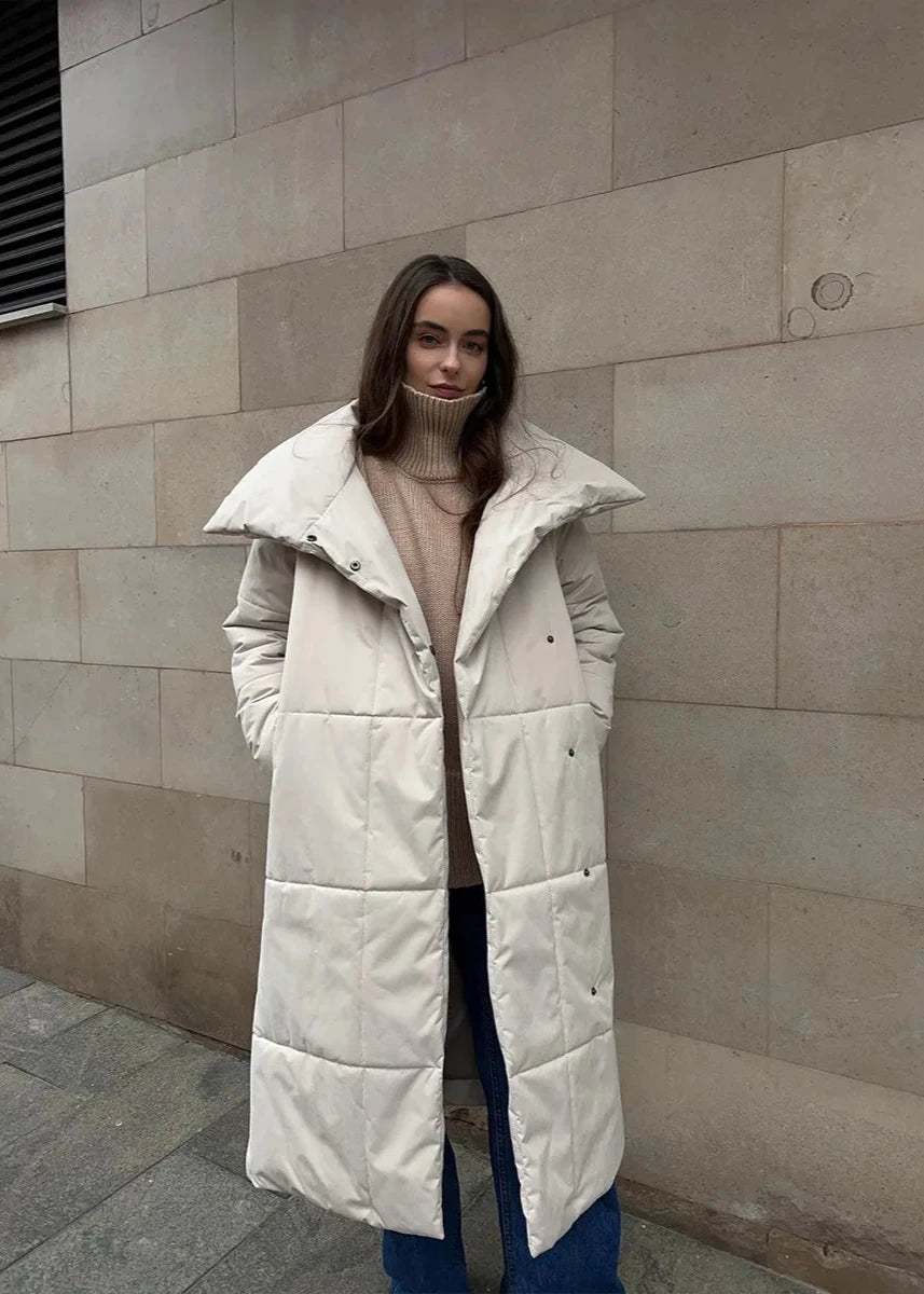 Plush Oversized Belted Puffer Coat