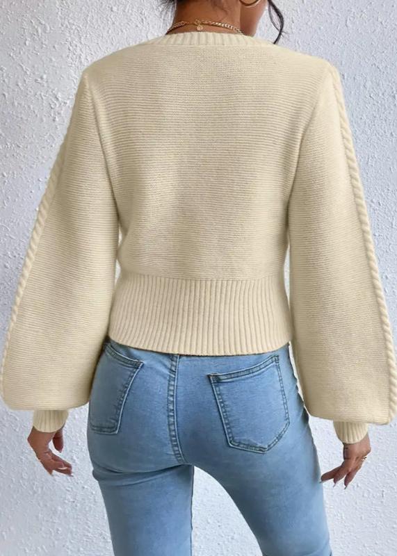 Elegant Square Neck Sweater