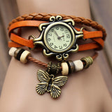 Cowhide winding bracelet watch - VibeSoothe