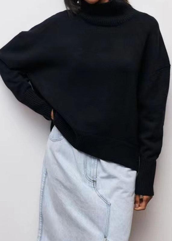 Cozy Chic Turtleneck Pullover - Solid Color Sweater