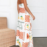 Amara - Printed Maxi Dress - VibeSoothe