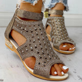 Rhinestones Summer Sandals - VibeSoothe