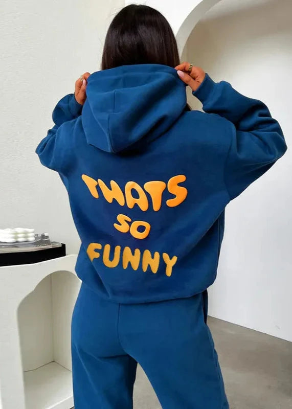 Funny Fleece Hooded Pullover for Women