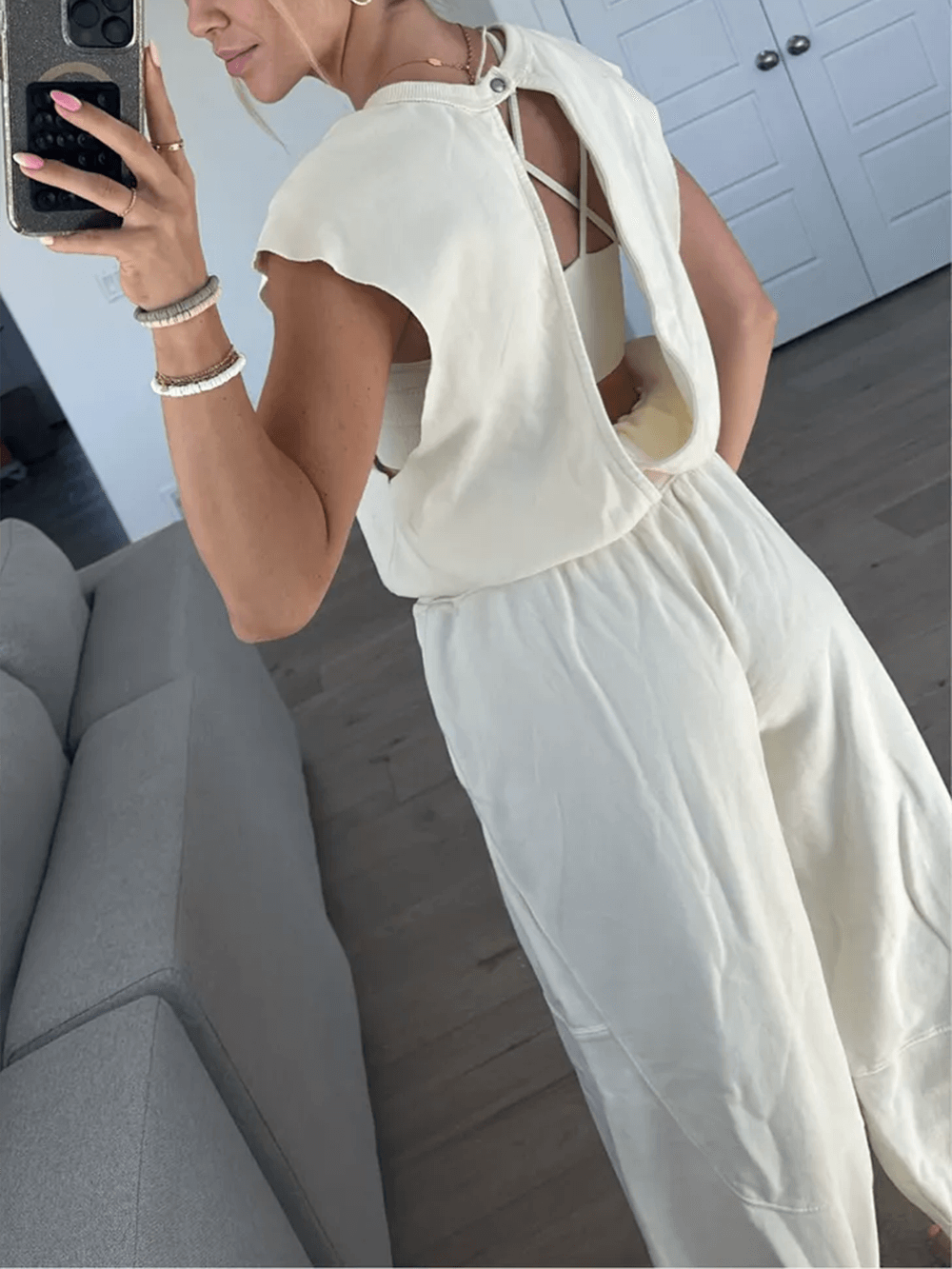 Savannah Chic - Rugloze Korset Jumpsuit