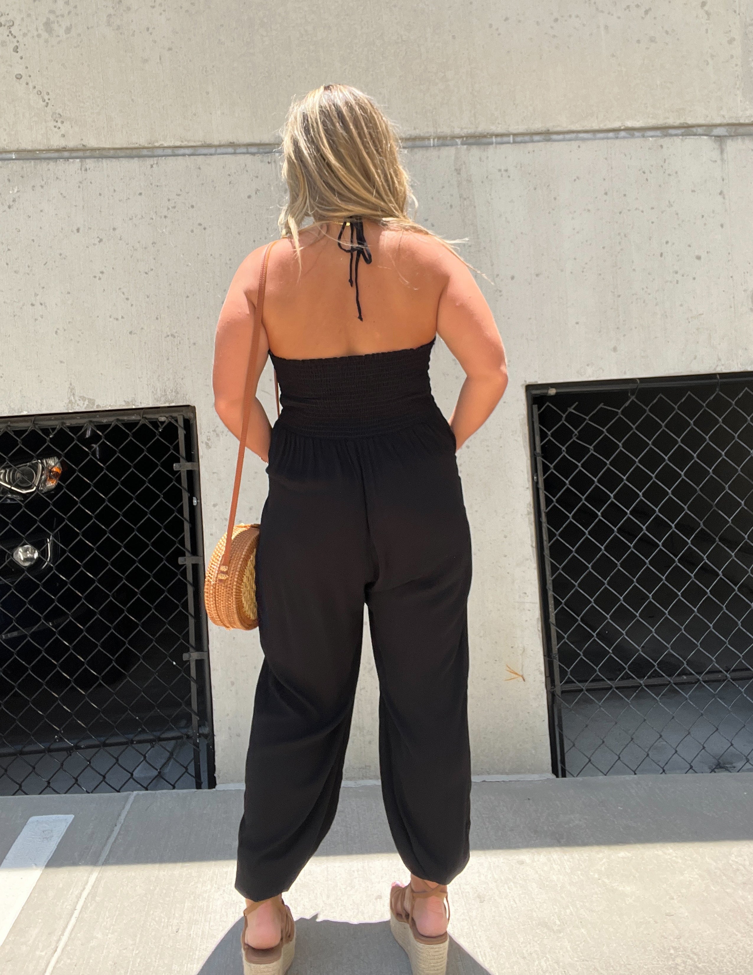 Callie - Elegant Black Jumpsuit - VibeSoothe