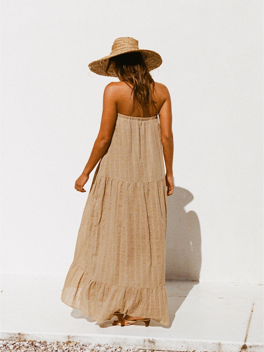 Almond Grove - Strapless Maxi Dress - VibeSoothe